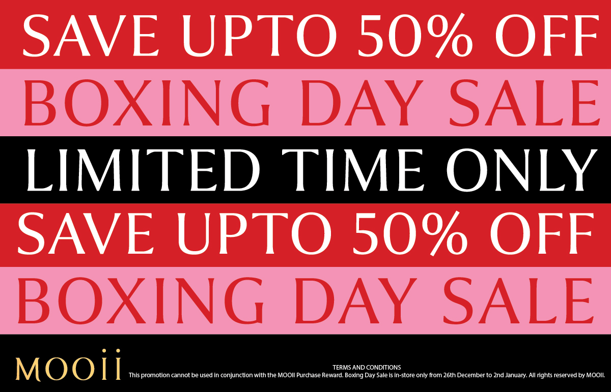 MOOII BOXING DAY SALE