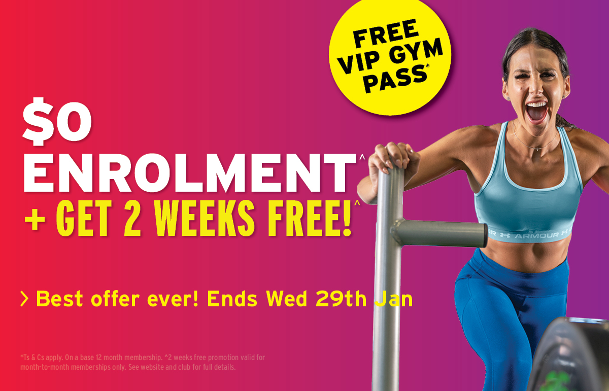 $0 ENROLMENT (SAVE $99) + GET 2 WEEKS FREE^ 