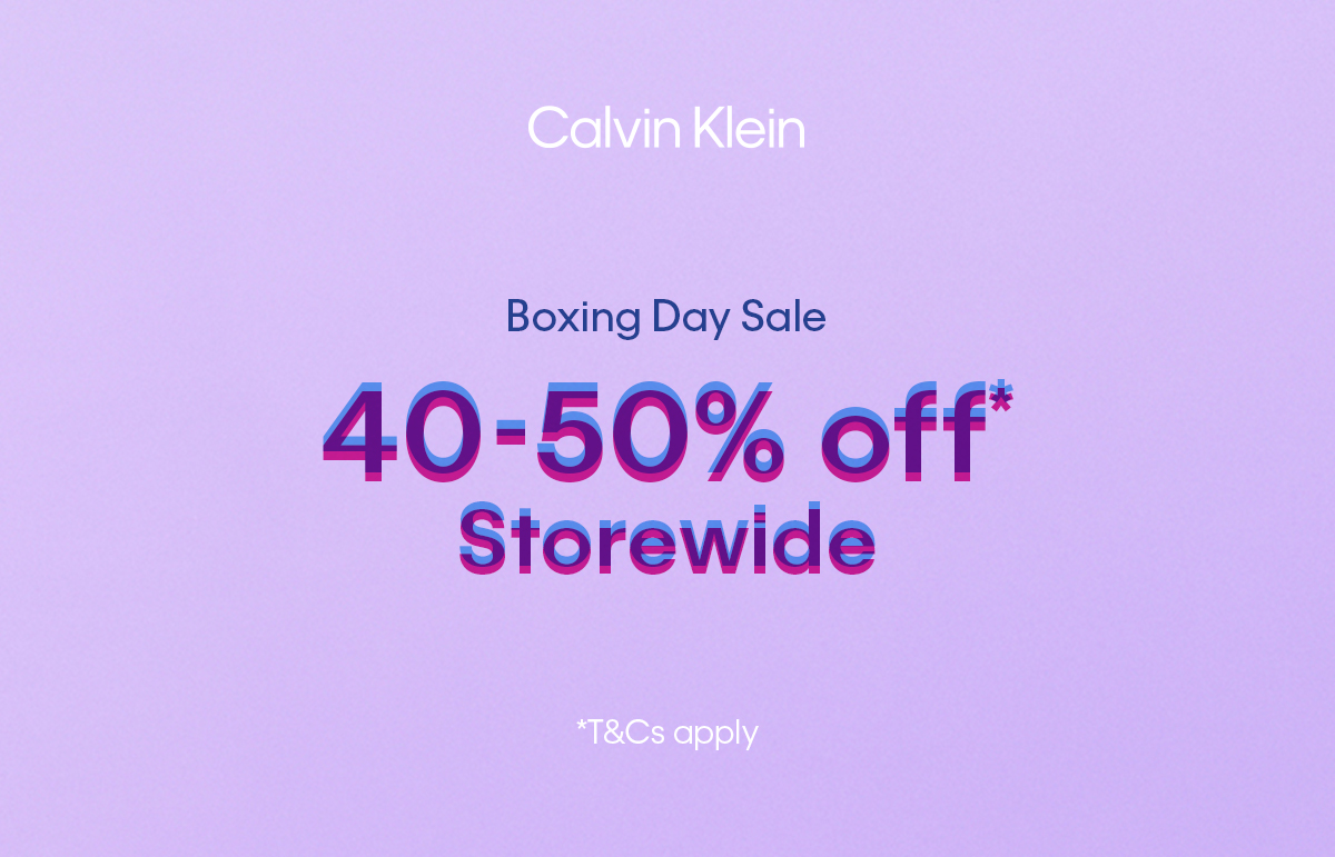 Calvin Klein Boxing Day Sale 